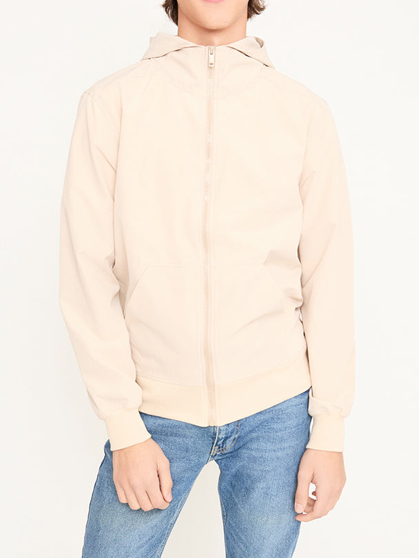 BREEZE | Krem Bel Boy Hafif Rüzgarlık Mont / Unisex