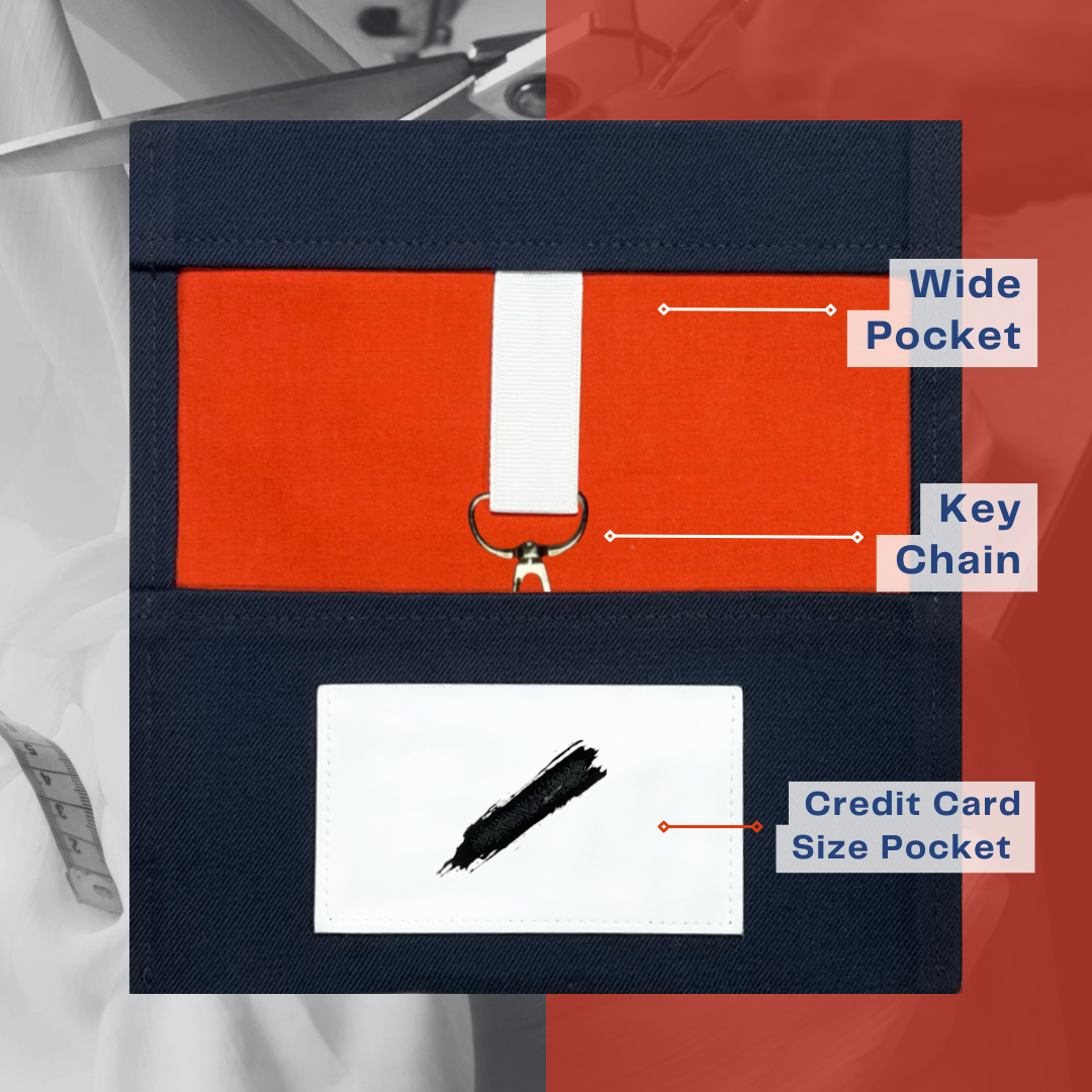 Handmade Smart Pouch – Lacivert | Çok Amaçlı Kumaş Kılıf
