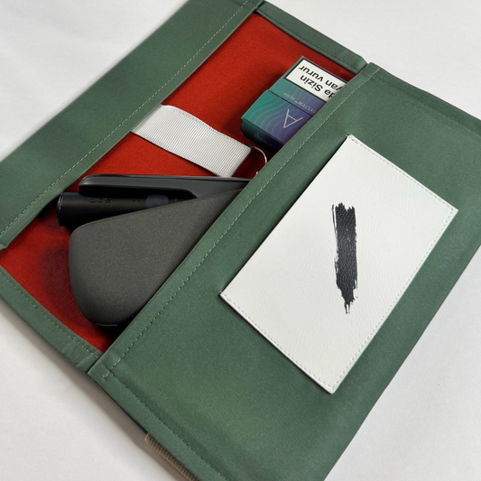 Handmade Smart Pouch – Haki | Çok Amaçlı Kumaş Kılıf