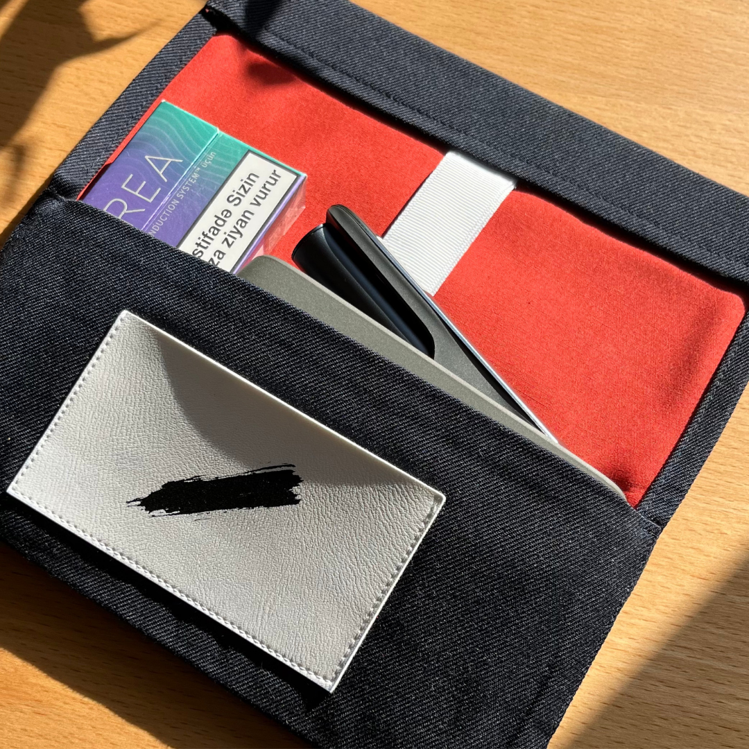 Handmade Smart Pouch – Lacivert | Çok Amaçlı Kumaş Kılıf