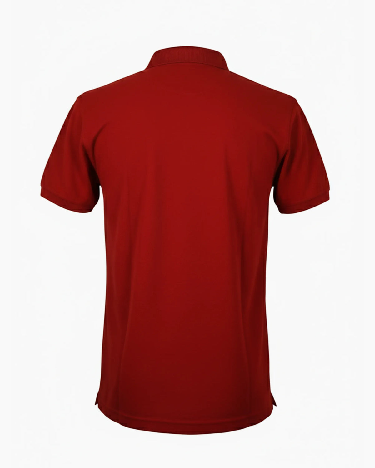 SW02004 | Kurumsal Logolu Ribanalı Polo Yaka Tişört - Bordo