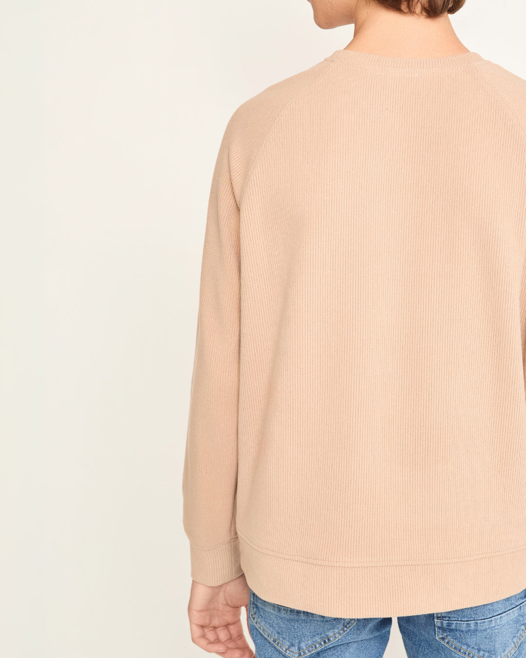 Reglan Kol, Relaxed Fit Unisex Camel Triko
