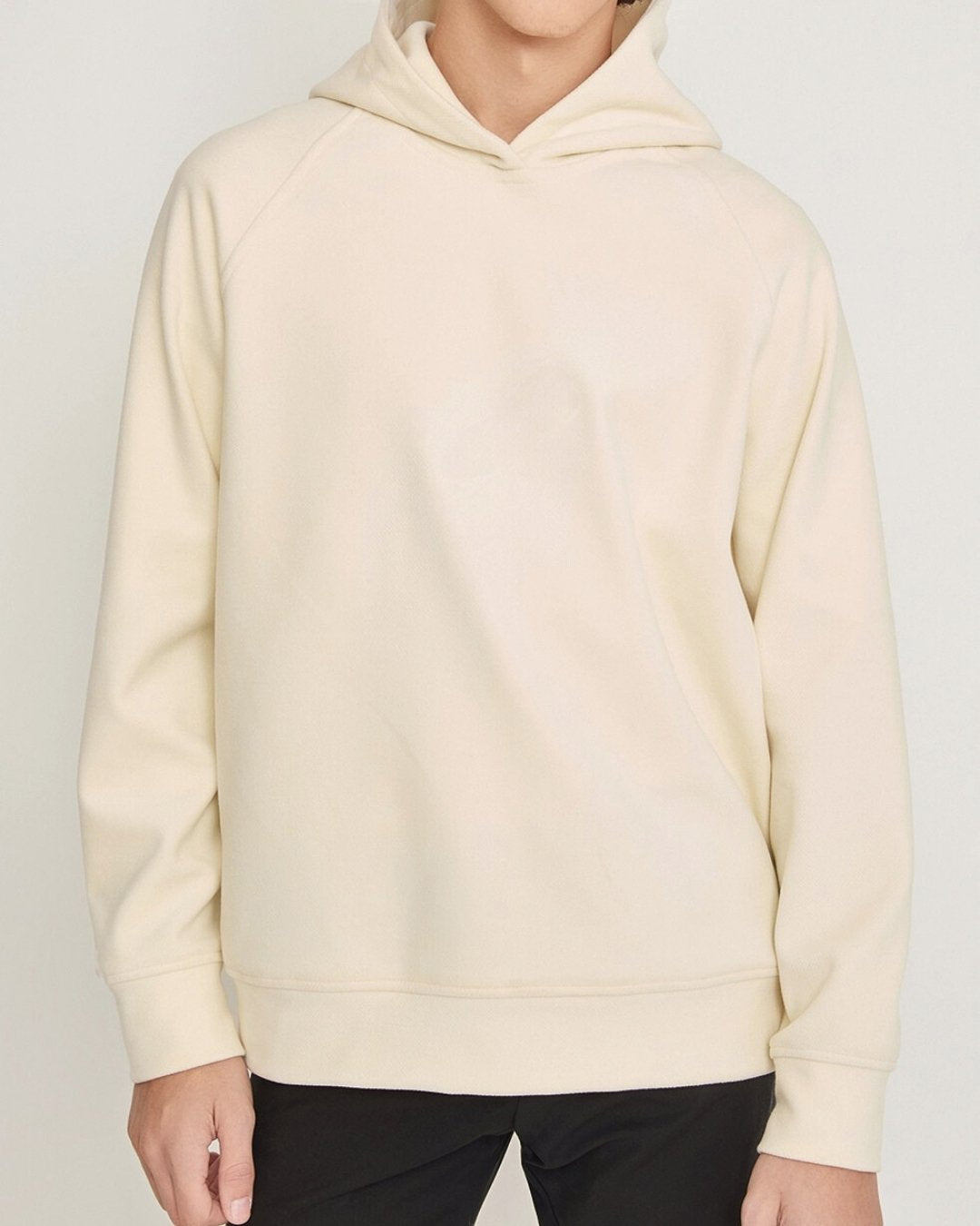 Soft Touch Hoodie | Unisex Kapüşonlu Sweatshirt – Ecru