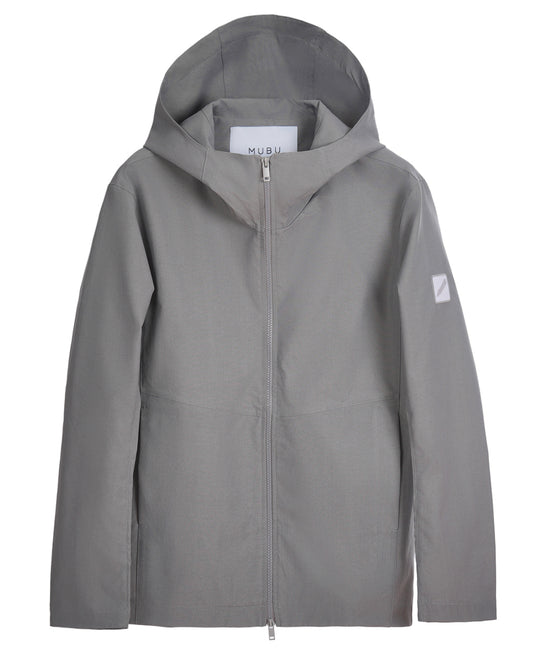 SWAY Füme unisex rüzgarlık mont – ghost çekim önden – dik yaka görünümü