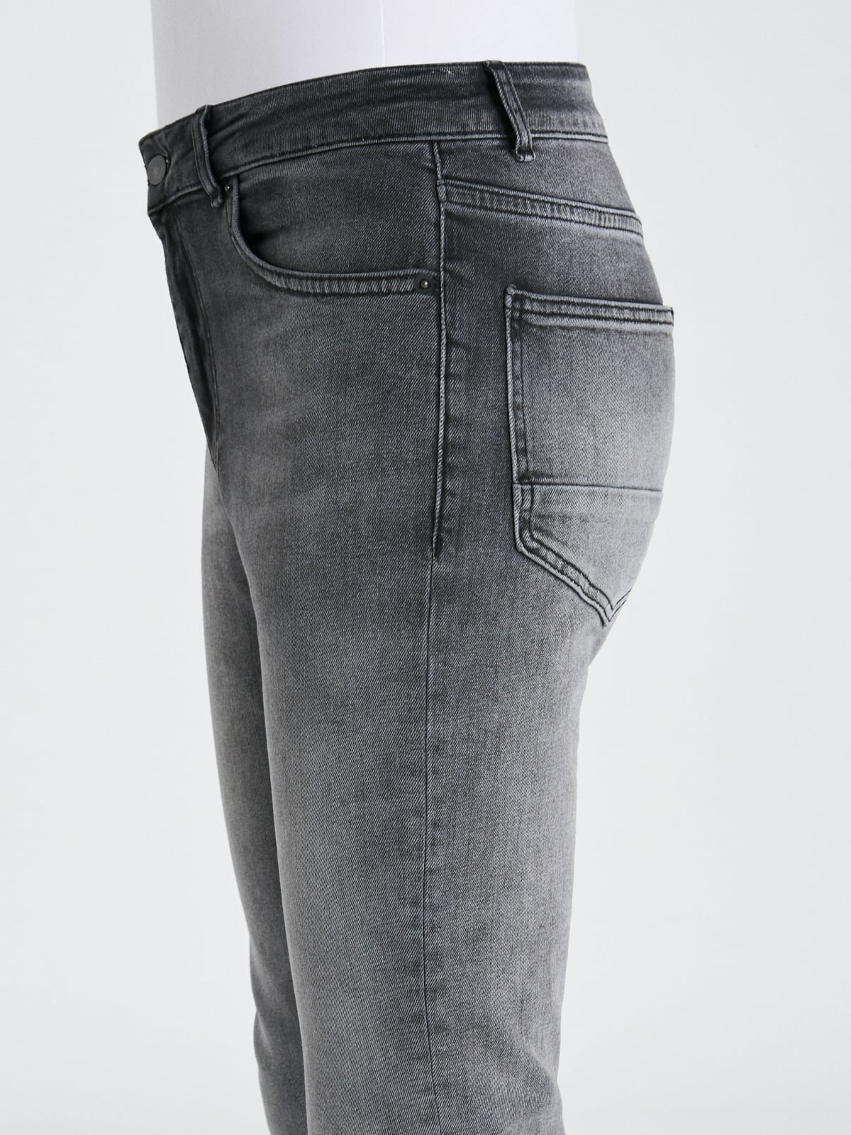 Slim Fit Gri Kot Pantolon