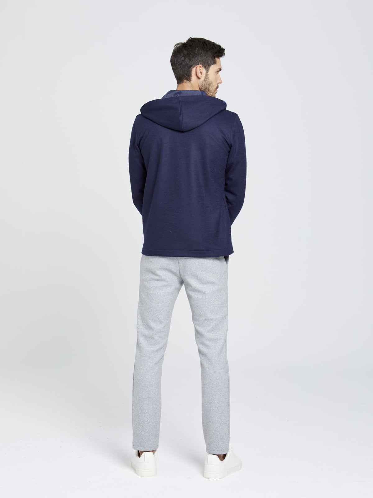 Gri Yünlü Spor Pantolon