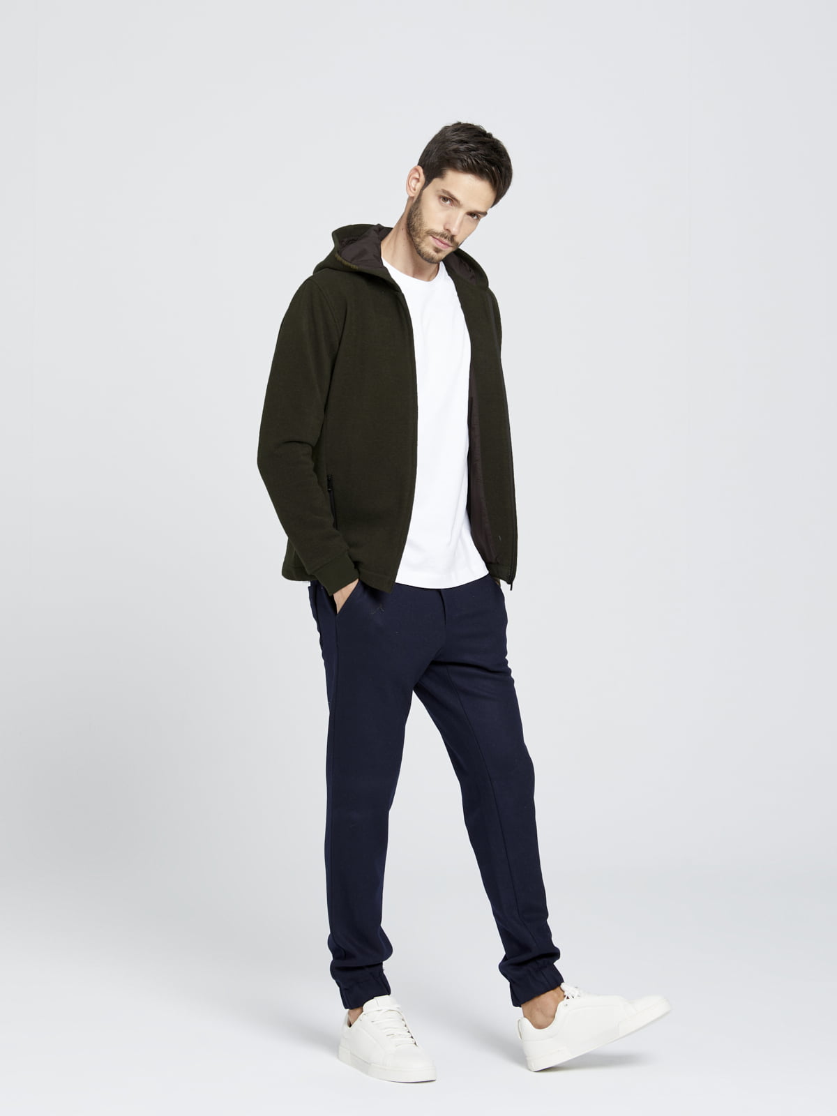 Yünlü Örme Lacivert Eşofman Pantolon - Wooly Jogger / Navy