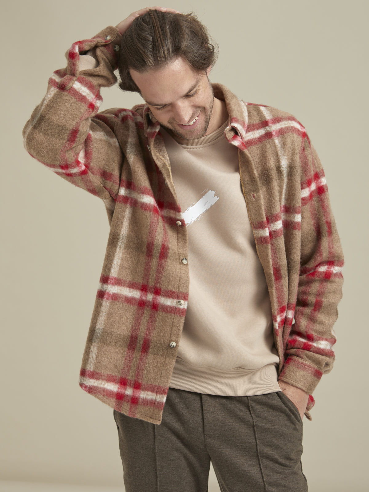 Brushed Overshirt / Camel