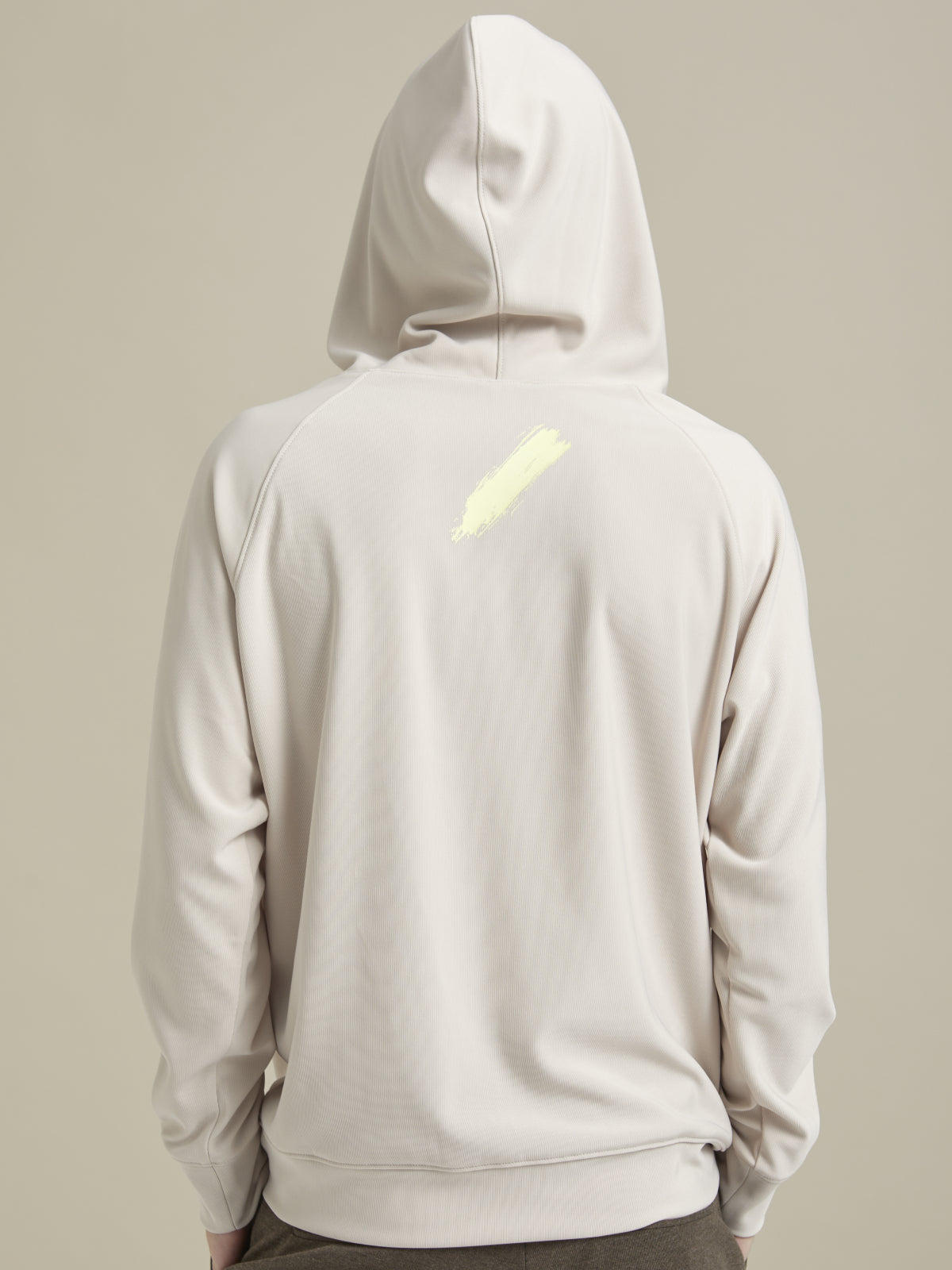 Firca Baskili Krem Reglan Kol Hoodie - Iconic Hoodie / Cream