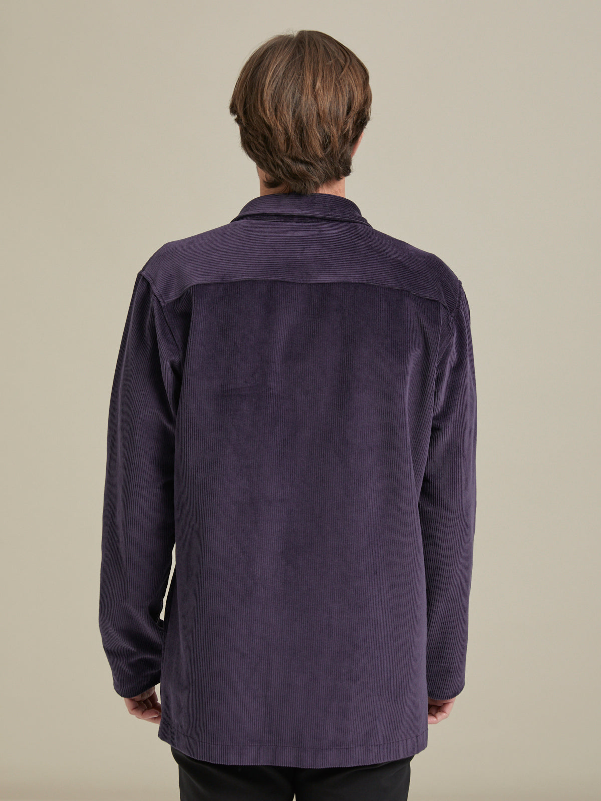 Kadife Mor Gömlek Ceket - Corduroy Shirt / Violet