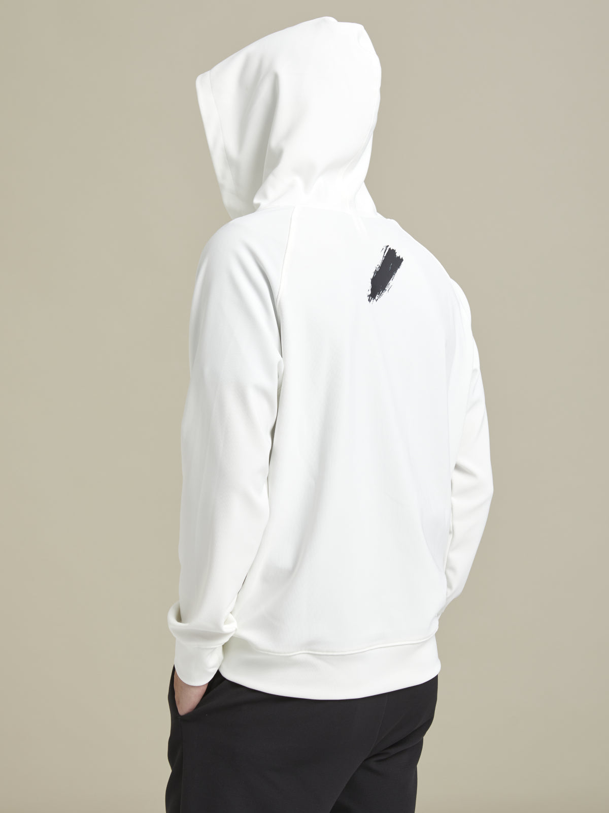 Firca Baskili Beyaz Reglan Kol Hoodie - Iconic Hoodie / White