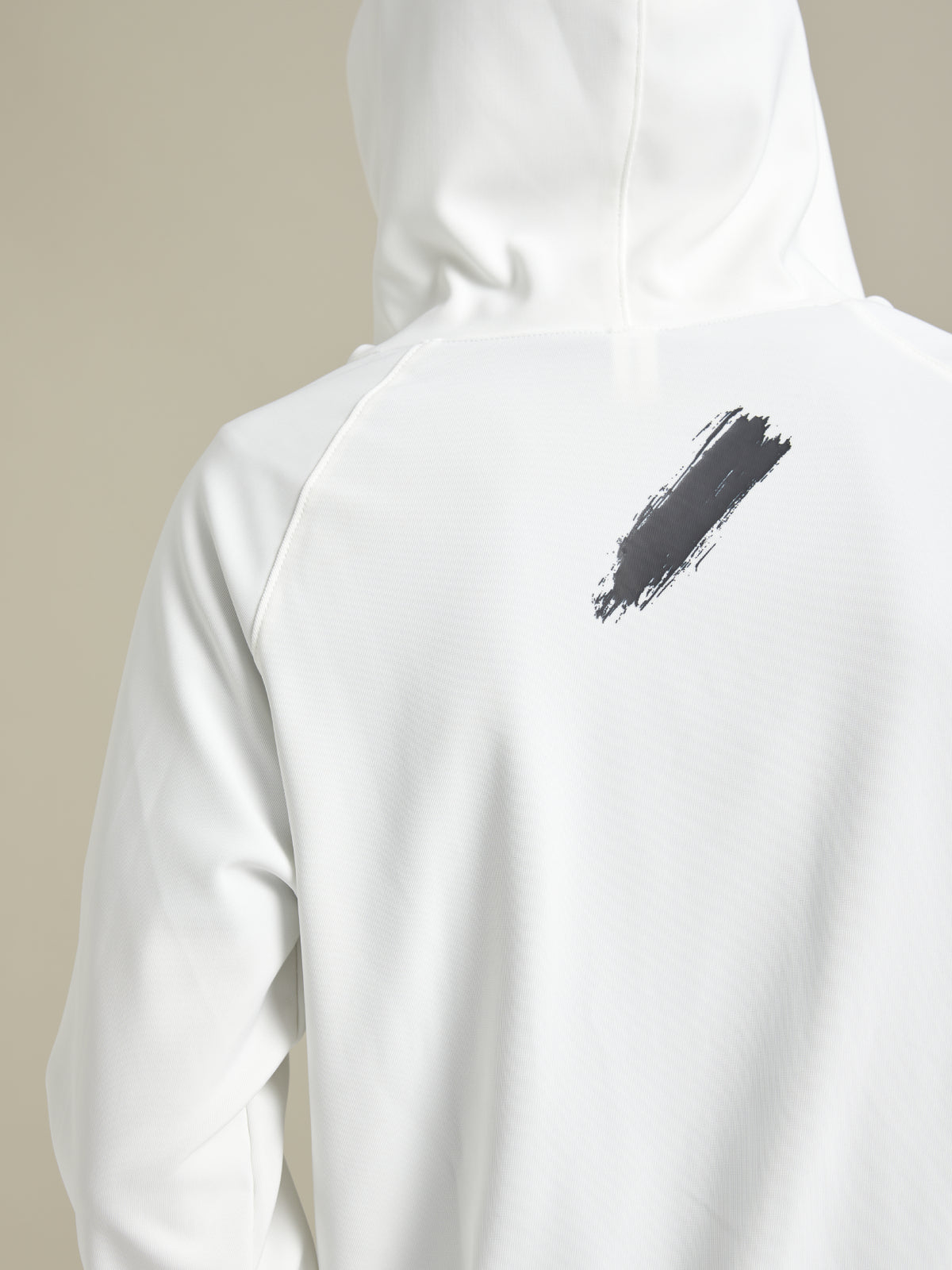 Firca Baskili Beyaz Reglan Kol Hoodie - Iconic Hoodie / White