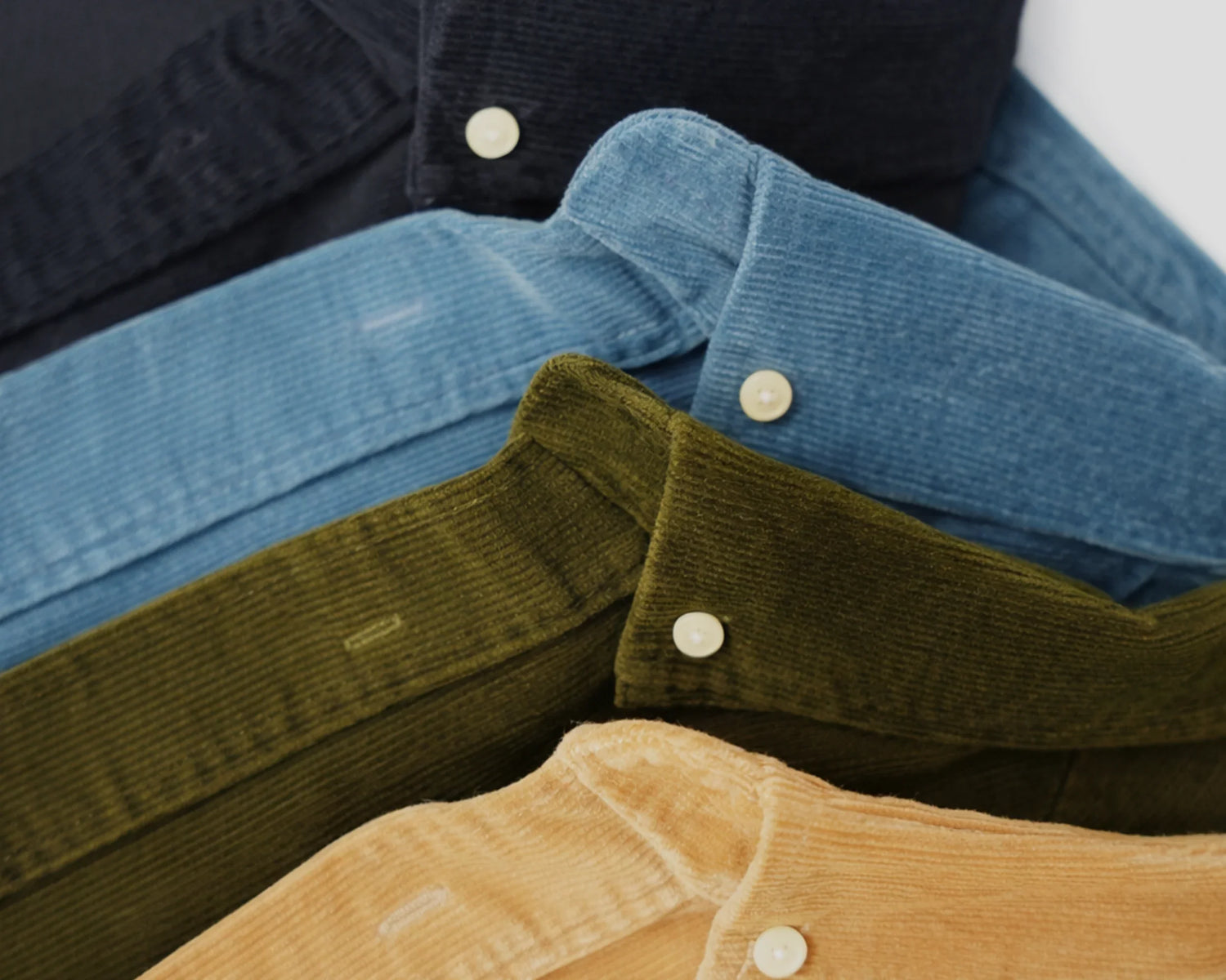 MUBU Cosserat Kadife Gömlek Koleksiyonu - Navy, Sky Blue, Khaki, Camel | 4 Renk Seçeneği