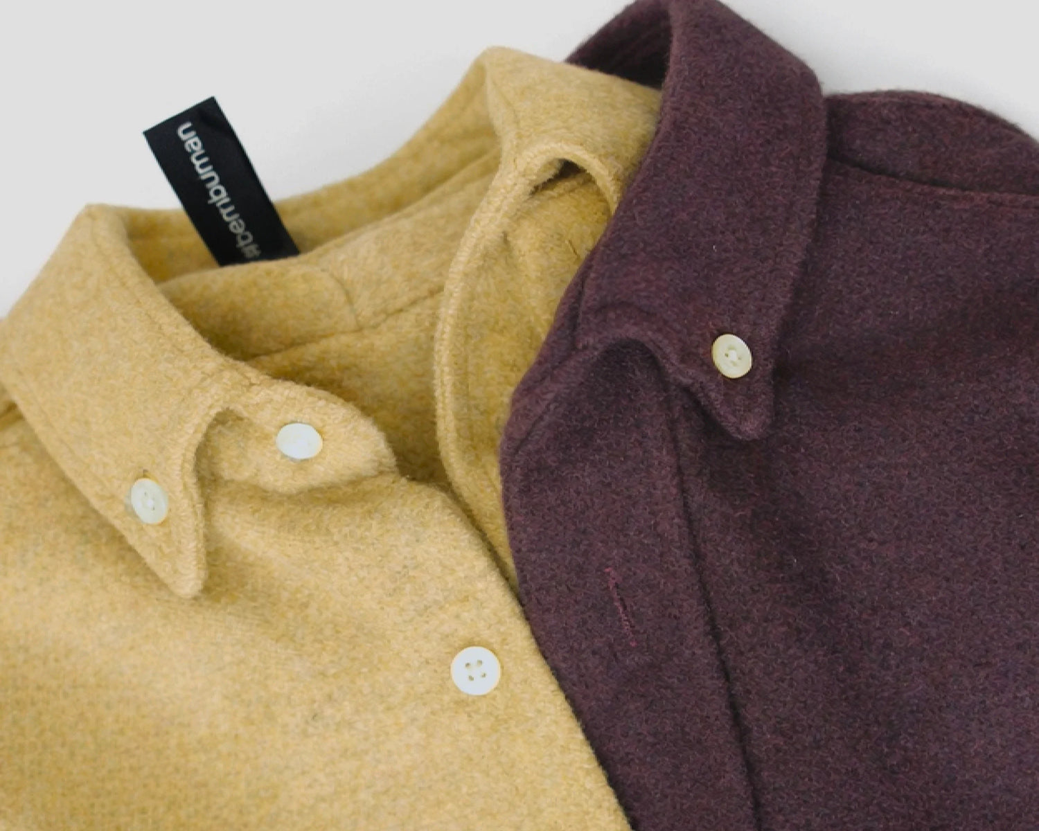 MUBU Heritage Wool Overshirt Koleksiyonu - Amber (Hardal) ve Rustic Cherry (Bordo) | 2 Renk Seçeneği