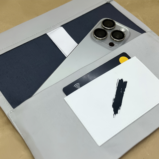 Handmade Smart Pouch – Gümüş Gri | Çok Amaçlı Kumaş Kılıf