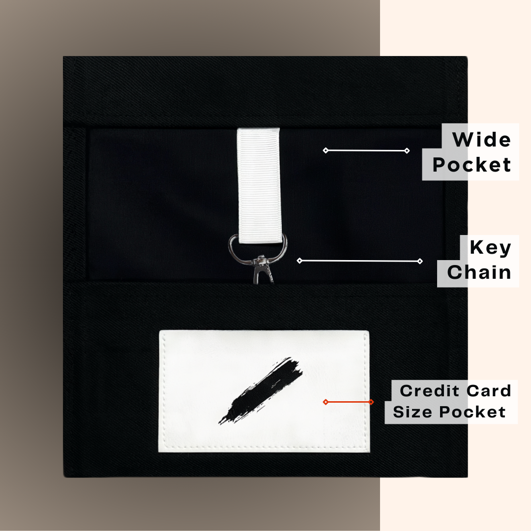 Handmade Smart Pouch – Siyah | Çok Amaçlı Kumaş Kılıf