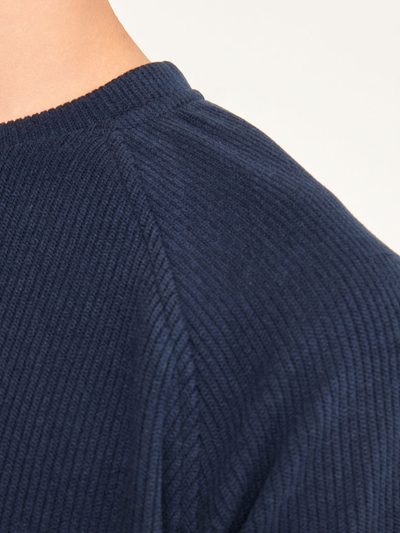 Self Stripe Knitwear / Navy