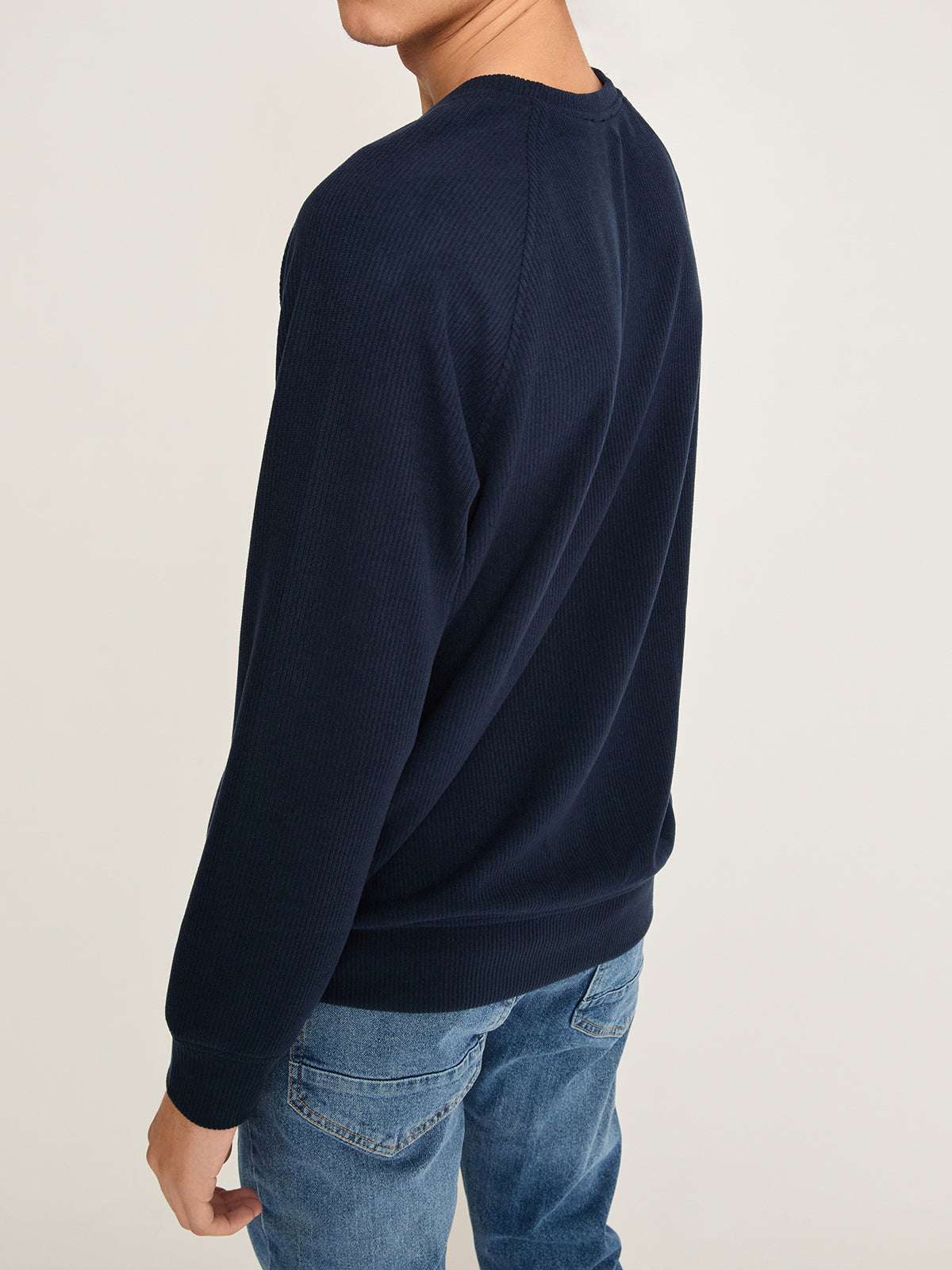 Self Stripe Knitwear / Navy