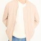 Herringbone Bomber Jacket / Beige