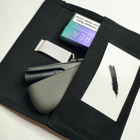 Handmade Smart Pouch – Siyah | Çok Amaçlı Kumaş Kılıf