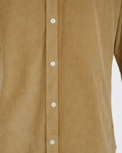MUBU Cosserat Camel Kadife Gömlek - Kumaş Detayı