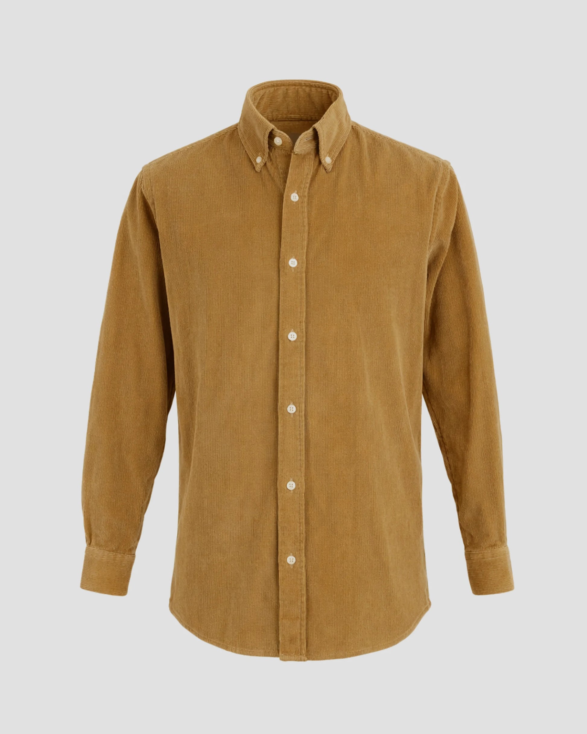 MUBU Cosserat Camel Kadife Gömlek - Ghost Ön Görünüm