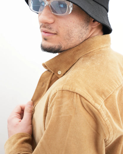 MUBU Cosserat Camel Kadife Gömlek - Model Detay