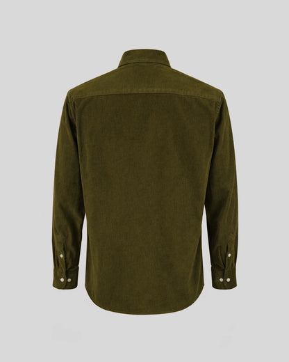 MUBU Cosserat Haki Kadife Gömlek - Ghost Arka Görünüm