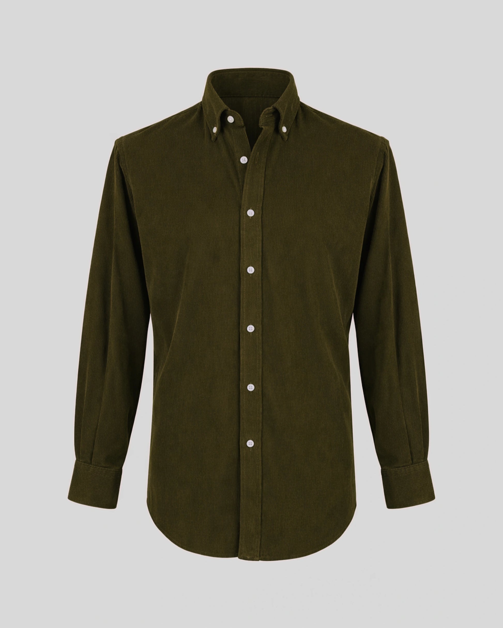 MUBU Cosserat Haki Kadife Gömlek - Ghost Ön Görünüm