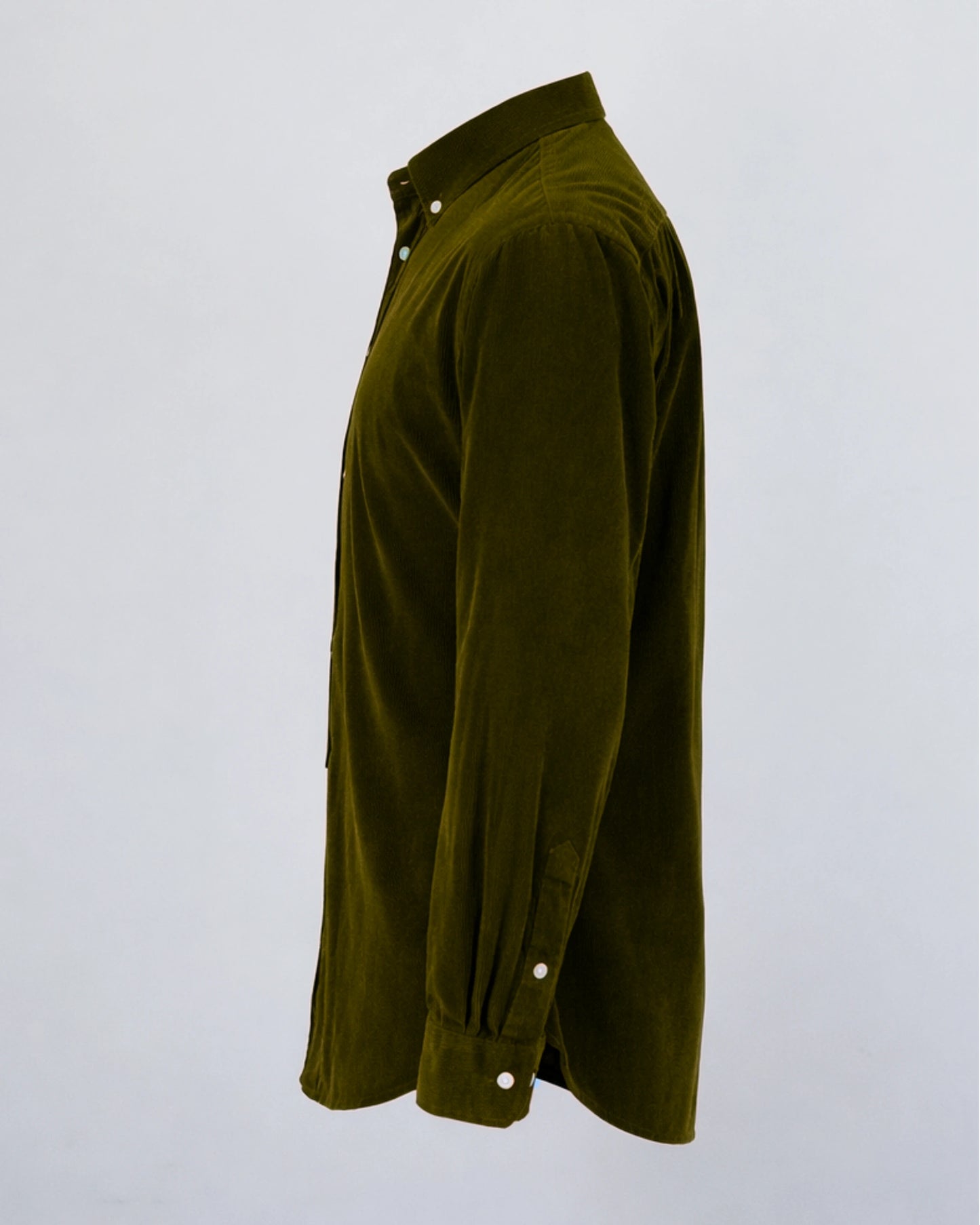 MUBU Cosserat Haki Kadife Gömlek - Ghost Yan Görünüm