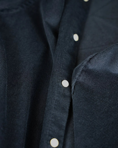 MUBU Cosserat Lacivert Kadife Gömlek - Kumaş Detay Görünüm