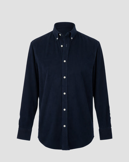 MUBU Cosserat Lacivert Kadife Gömlek - Ghost Ön Görünüm