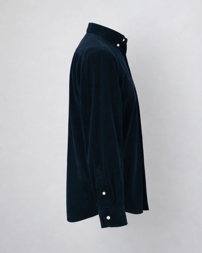 MUBU Cosserat Lacivert Kadife Gömlek - Ghost Yan Görünüm