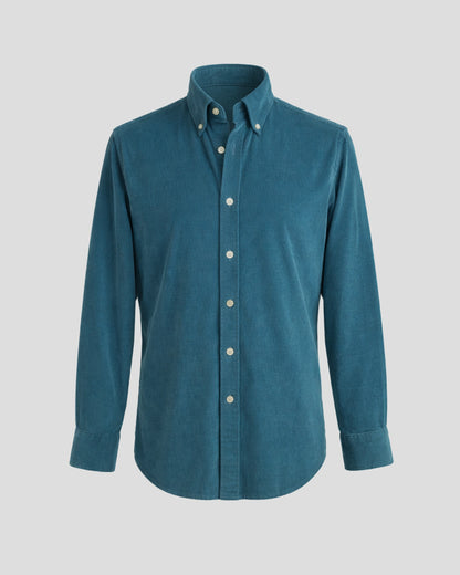 MUBU Cosserat Açık Mavi Kadife Gömlek - Ghost Ön Görünüm