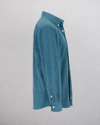 MUBU Cosserat Açık Mavi Kadife Gömlek - Ghost Yan Görünüm