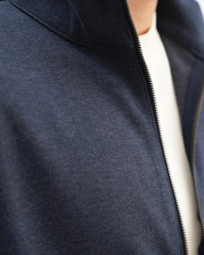 MUBU Diago Tech-Knit İndigo Hırka - Kumaş Detayı