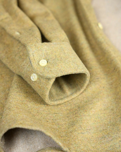 MUBU Heritage Hardal Yün Gömlek Ceket - Manşet Detayı