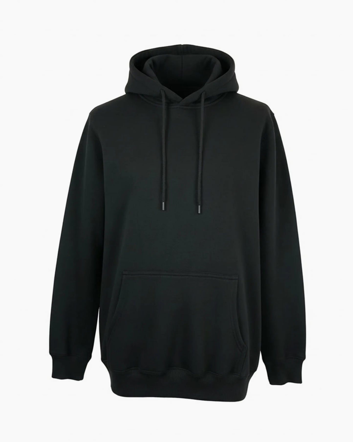 Siyah renkli premium kalite kapüşonlu kurumsal sweatshirt hoodie, şirket logolu toptan üretim - MUBU Staff Wear