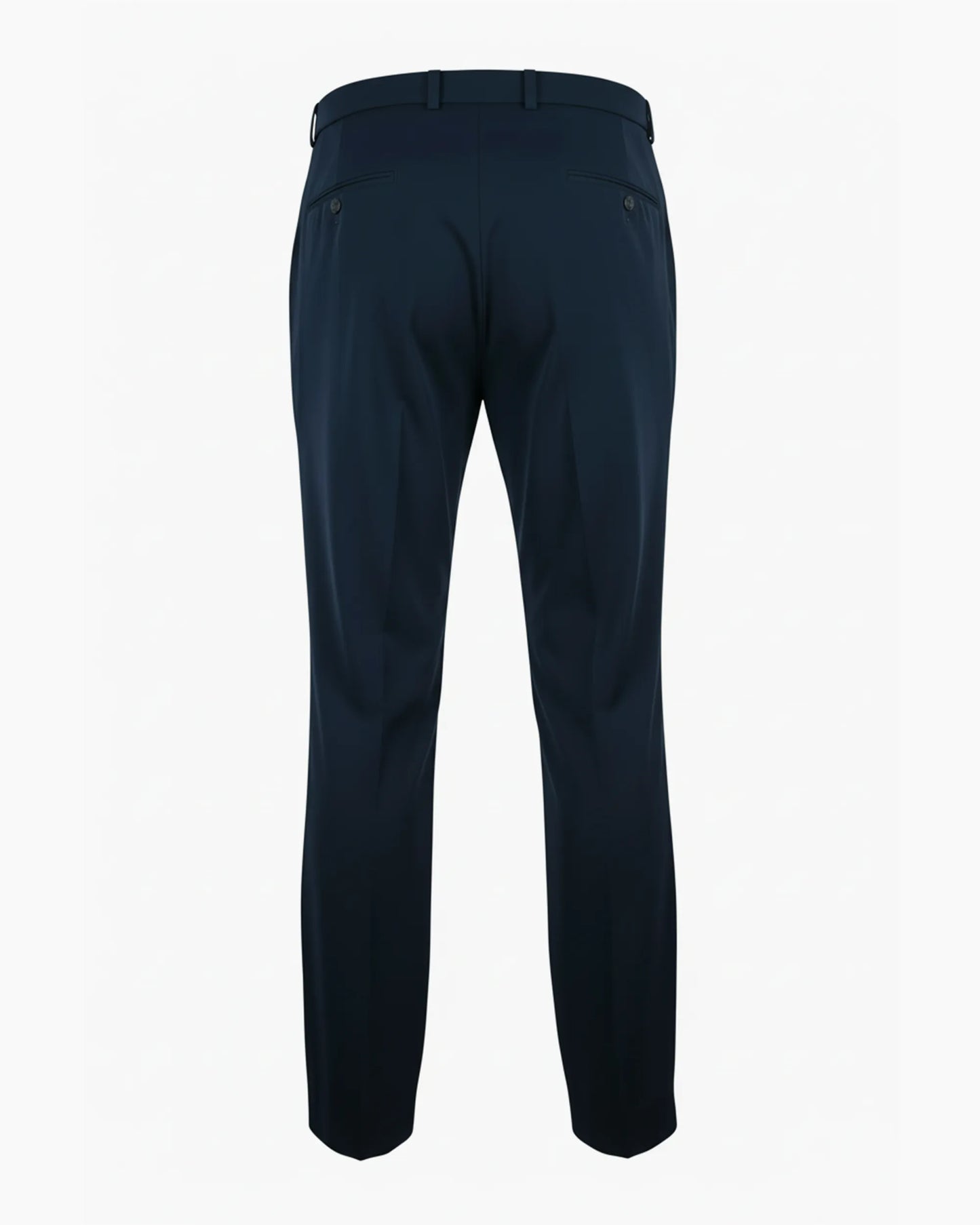 SW04003 | Teknik Kumaş Belden Bağlamalı Smart-Casual Pantolon - Lacivert