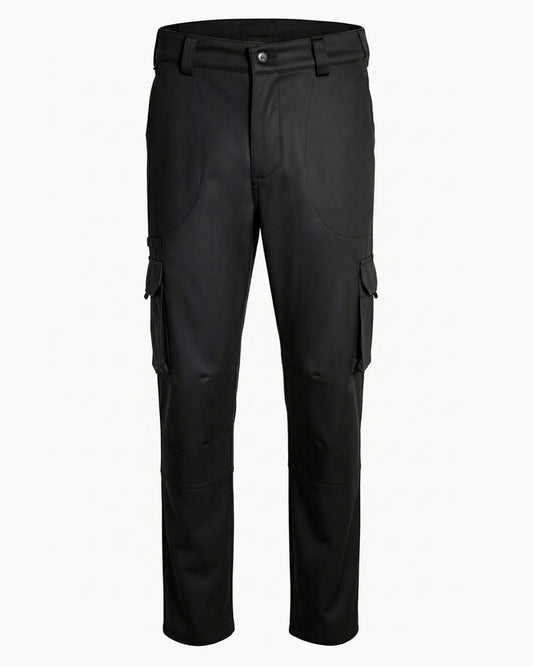 Siyah renkli kurumsal logolu ekstra cepli ve farklı gereçler için bölmeli teknik iş pantolonu, ağır hizmet toptan üretim - MUBU Staff Wear
