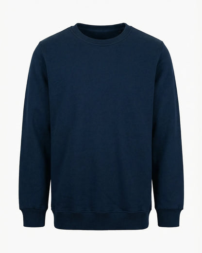 Kurumsal logolu 3 iplik içi polarlı kalın kışlık bisiklet yaka sweatshirt, istenilen renk seçeneğiyle toptan üretim - MUBU Staff Wear