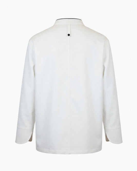 Model 1 – White Chef's Jacket | Wholesale Production Reference