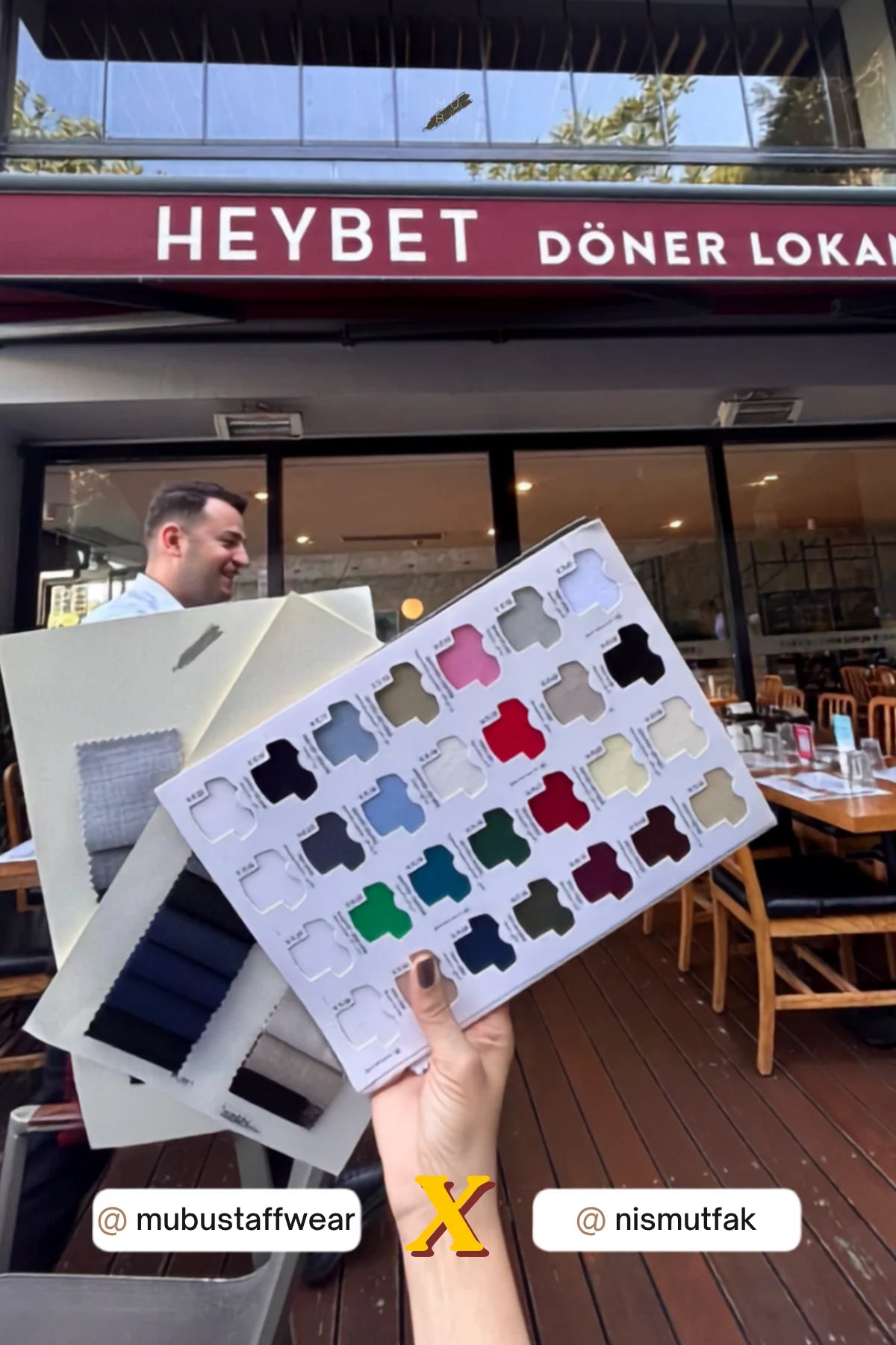 MUBU ekibinin saha ziyaretinden Heybet Döner Lokantası - Niş Mutfak restoran terası görünümü.