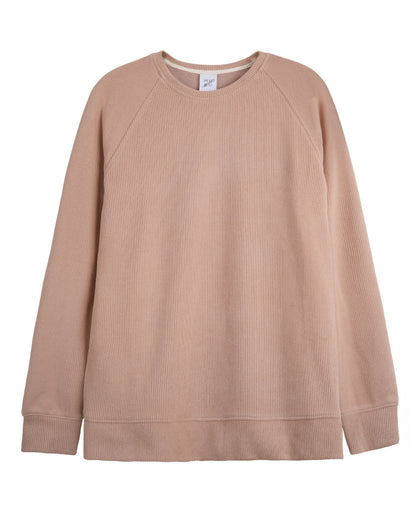 Reglan Kol, Relaxed Fit Unisex Camel Triko