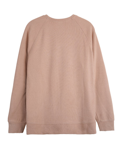 Reglan Kol, Relaxed Fit Unisex Camel Triko