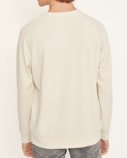 Reglan Kol, Relaxed Fit Unisex Ekru Triko