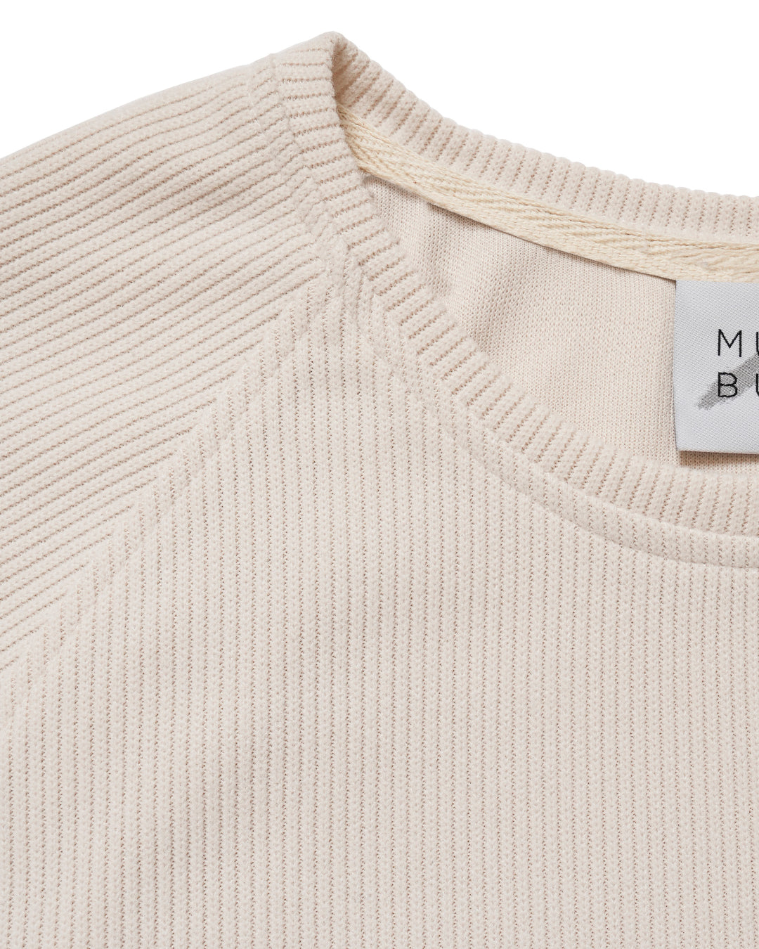 Reglan Kol, Relaxed Fit Unisex Ekru Triko