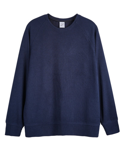Reglan Kol, Relaxed Fit Unisex Lacivert Triko