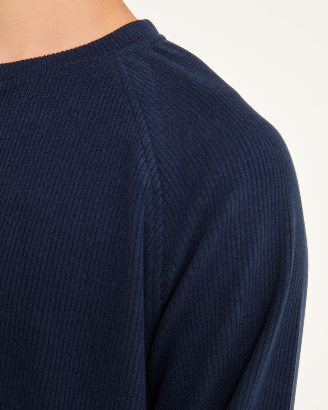 Reglan Kol, Relaxed Fit Unisex Lacivert Triko