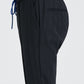 Lacivert ipli model çizgili yünlü pantolon - Smart Cord / Navy